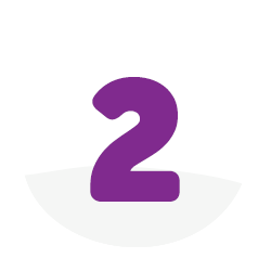 Number 2 in purple