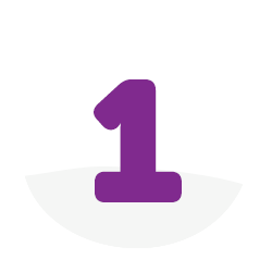 Number 1 in purple