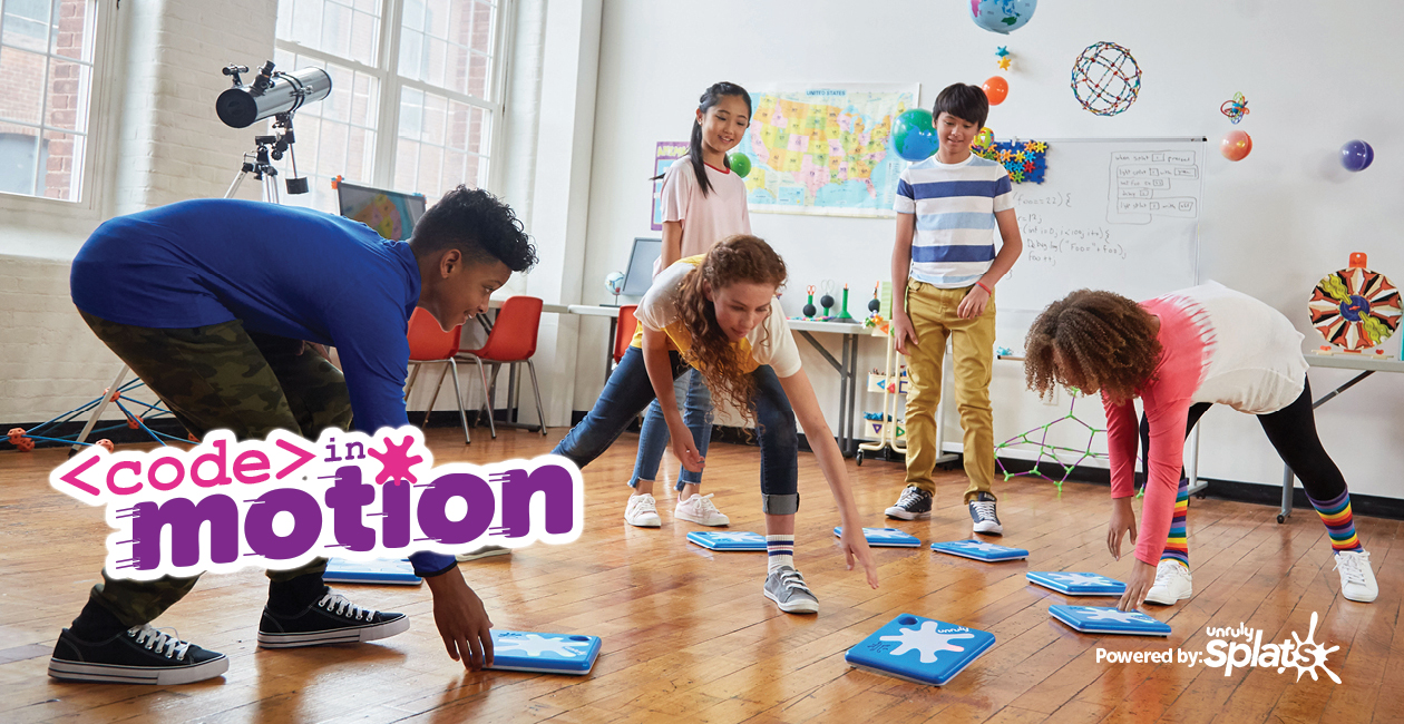code in motion with logo
